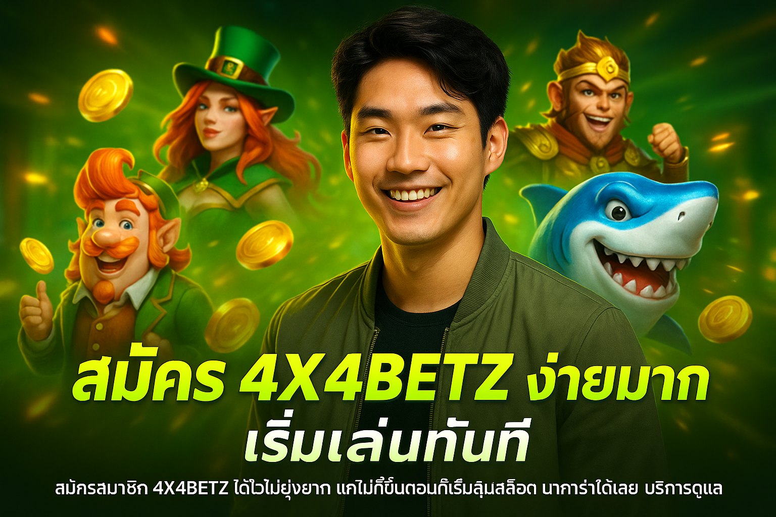 สมัคร 4X4BETZ ง่ายมาก เริ่มเล่นทันที