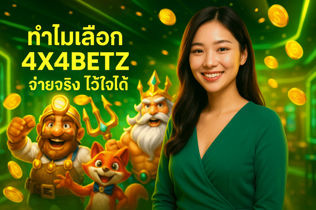 ทำไมเลือก 4X4BETZ จ่ายจริง ไว้ใจได้
